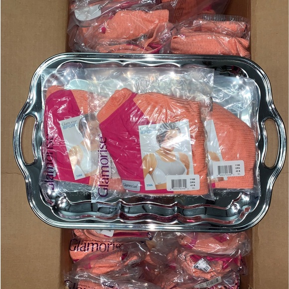 Set of 3! 40B Glamorise SPORT Bra (CUSTOM CONTROL) HIGH IMPACT ORANGE NEW - Picture 11 of 12